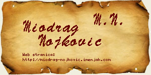 Miodrag Nojković vizit kartica